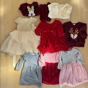 3T bundle of girls winter dresses